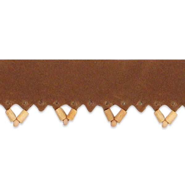 Scalloped Faux Suede Trim (Sold by the Yard)