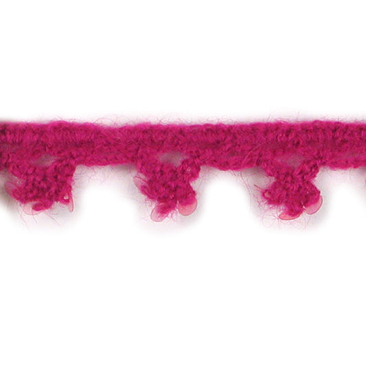 Sequin Mohair Crochet Trim (Sold by the Yard)