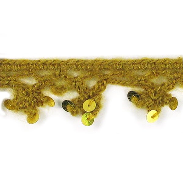 5 Yards of Sequin Mohair Crochet Trim