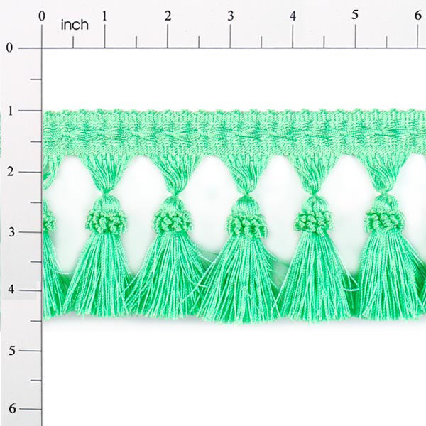 Tassel Fringe - Lime - 3 1/2" (Sold by the Yard)