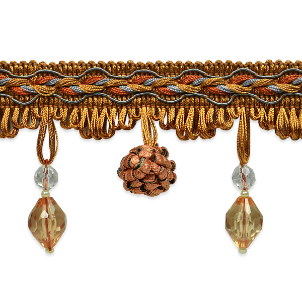 Loopy Ball Beaded Fringe  (Sold by the Yard)