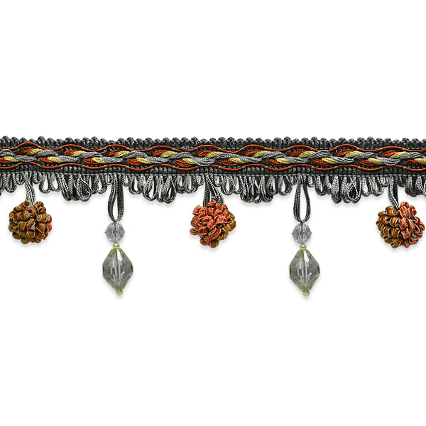 Loopy Ball Beaded Fringe  (Sold by the Yard)