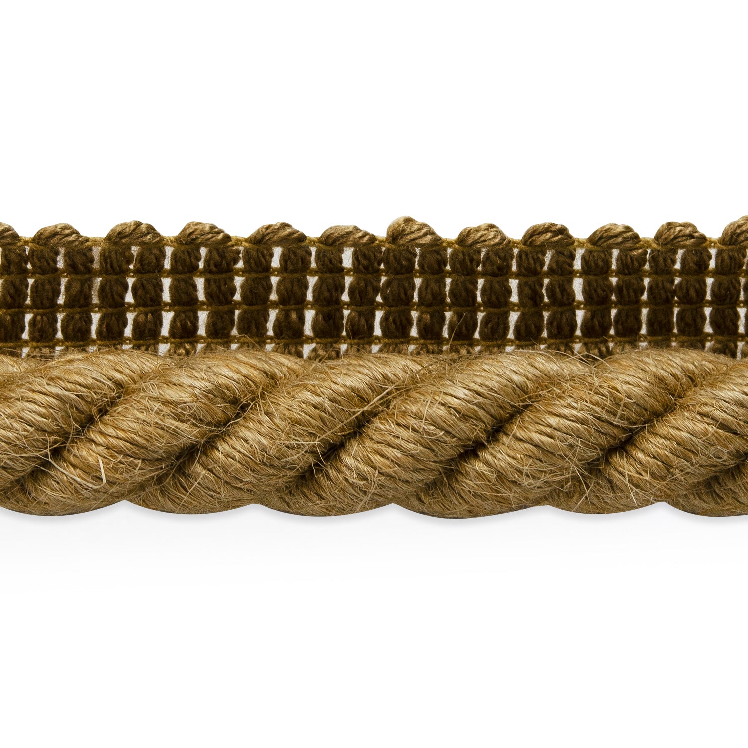 Natasha 1/2" Natural Fiber Twisted Lip Cord Trim (Sold by the Yard)