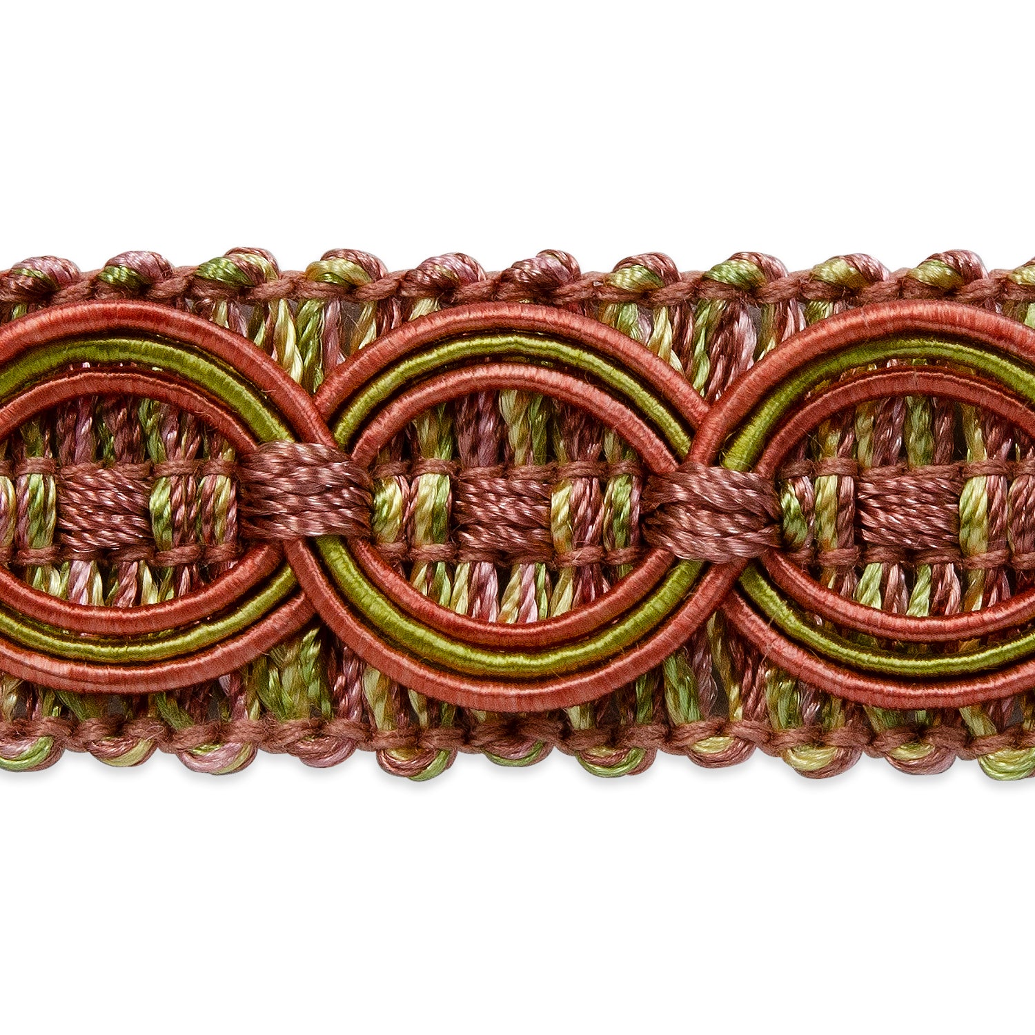 Collette Woven Braid Circle Trim      (Sold by the Yard)