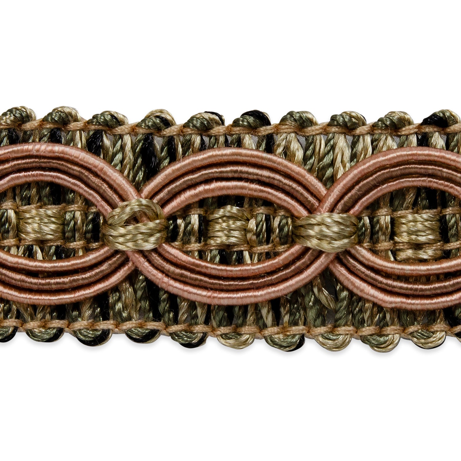 Collette Woven Braid Circle Trim      (Sold by the Yard)