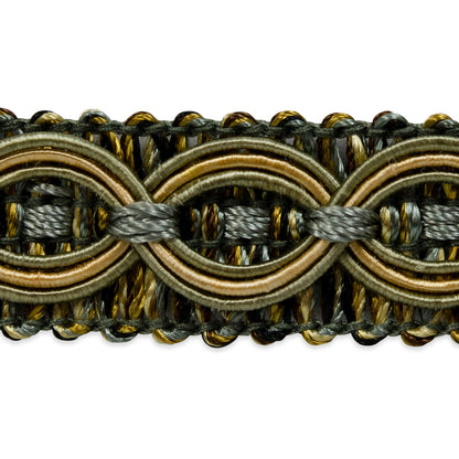 Collette Woven Braid Circle Trim (Sold by the Yard)