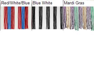 6" Striped Multicolor Chainette Fringe, Decorative, Versatile for Costumes