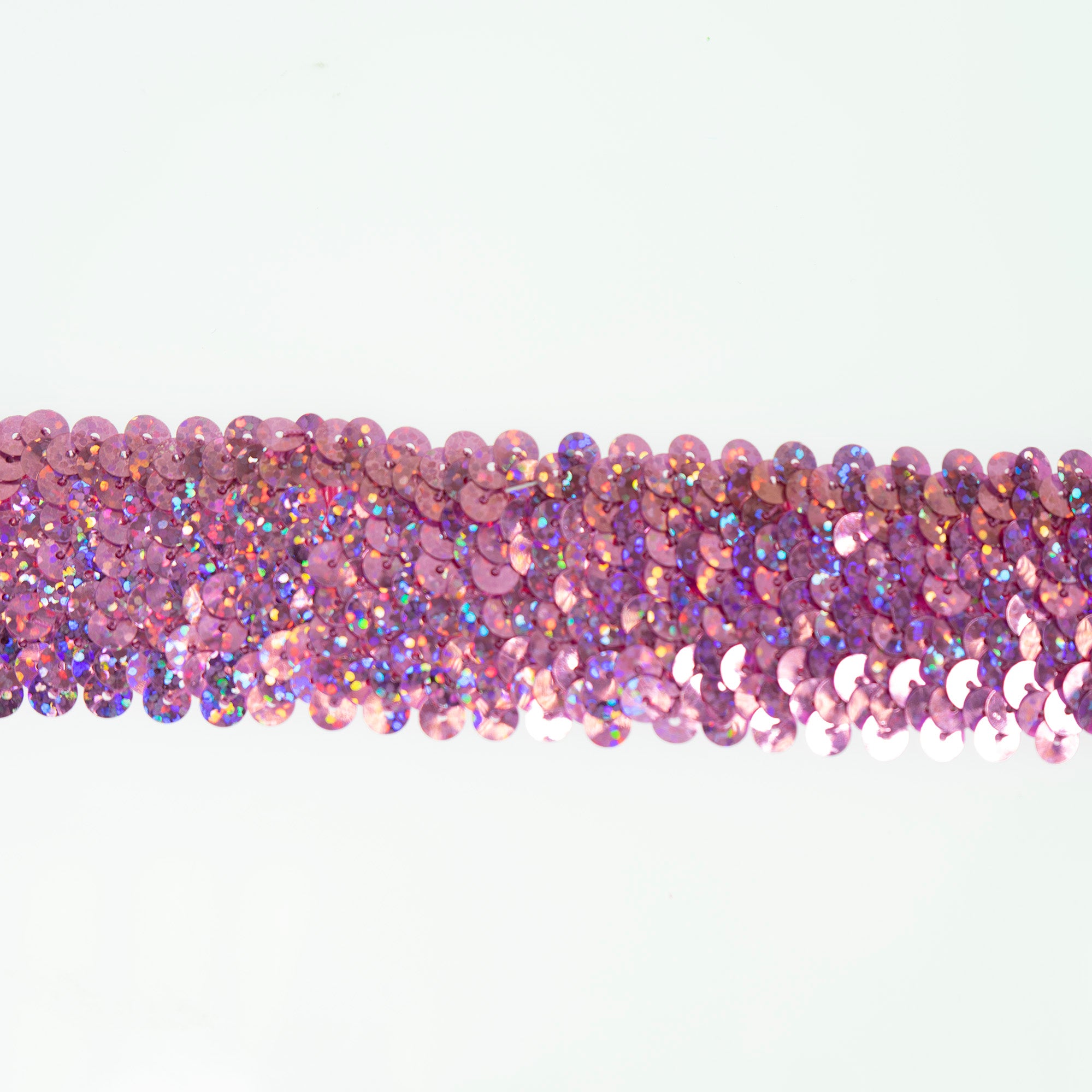 5 yards of 5 Row 1 3/4" Starlight Hologram Stretch Sequin Trim