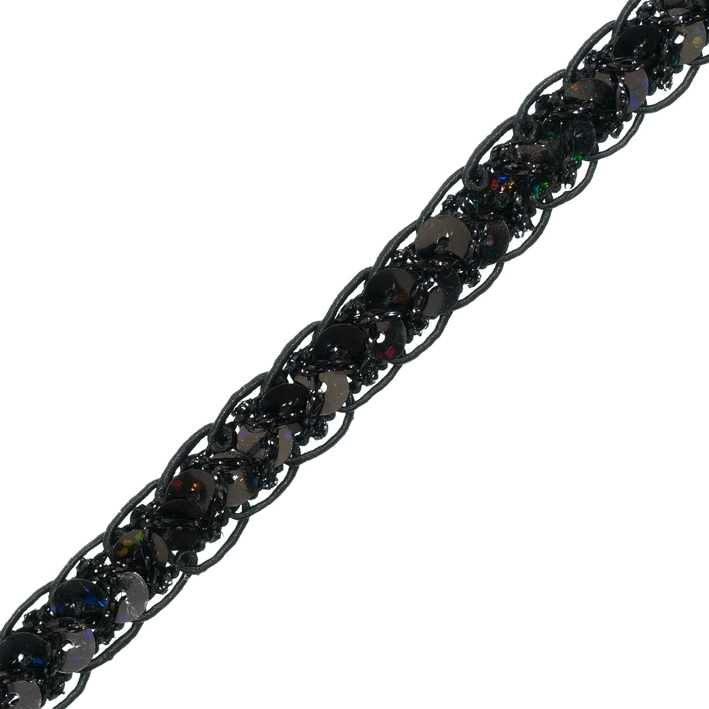 Thea Sequin Braid Cord Trim (1/2") (Sold by the Yard)