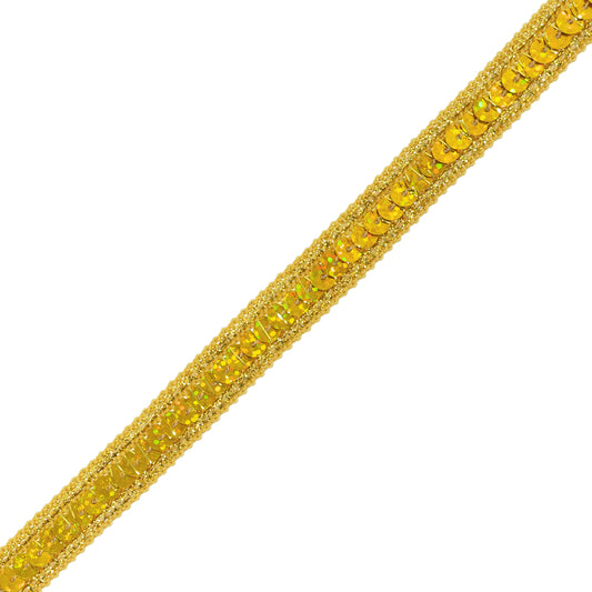 Lexi Single Row Starlight Hologram Sequin with Sparkle Edge Trim (Sold by the Yard)
