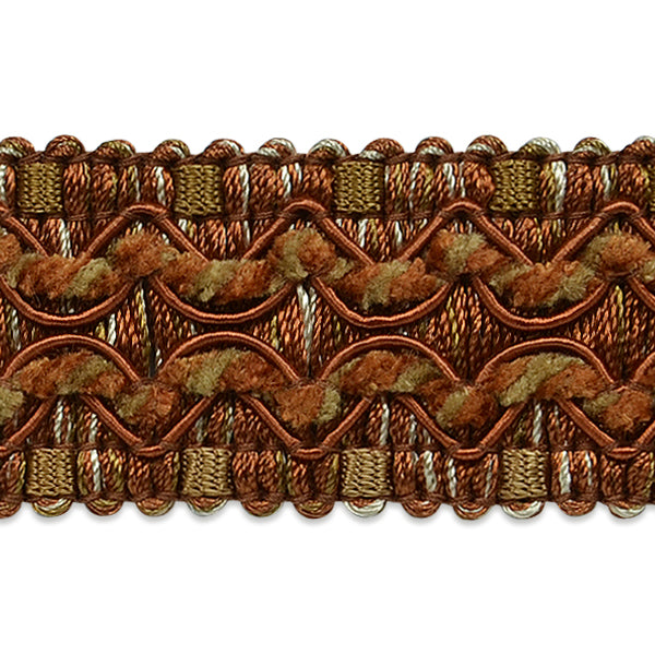 5 Yards of Miana Woven Braid Trim   - Brown Multi