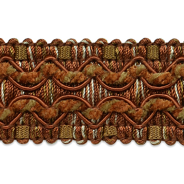 5 Yards of Miana Woven Braid Trim   - Brown Multi