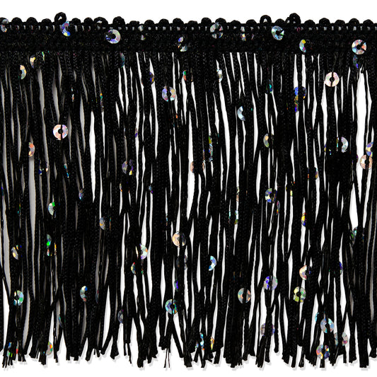 3" Starlight Hologram Sequin Chainette Fringe Trim (Sold by the Yard)