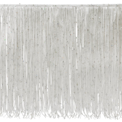 12" Starlight Hologram Sequin Chainette Fringe Trim (Sold by the Yard)