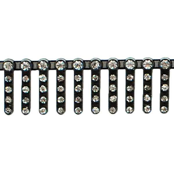 Glass Rhinestone Fringe Trim (Sold by the Yard)