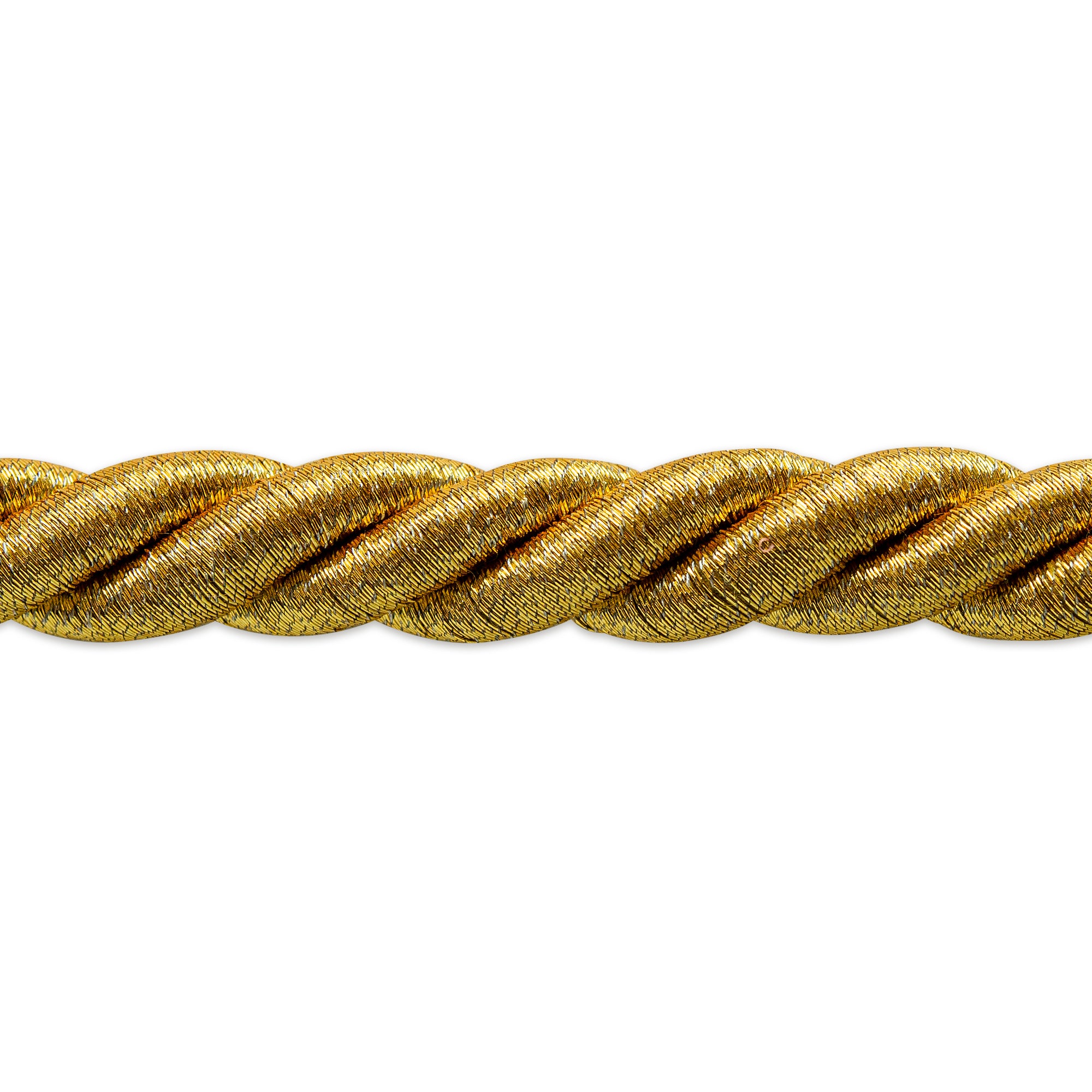 Holly 3/8" Metallic Twisted Cord Trim (Sold by the Yard)