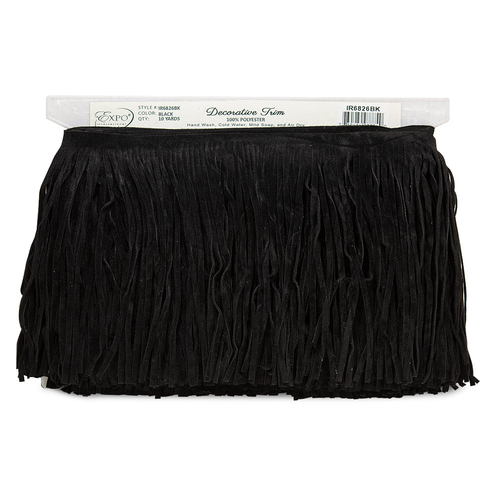 6" Faux Suede Fringe Trim (Sold by the Yard)