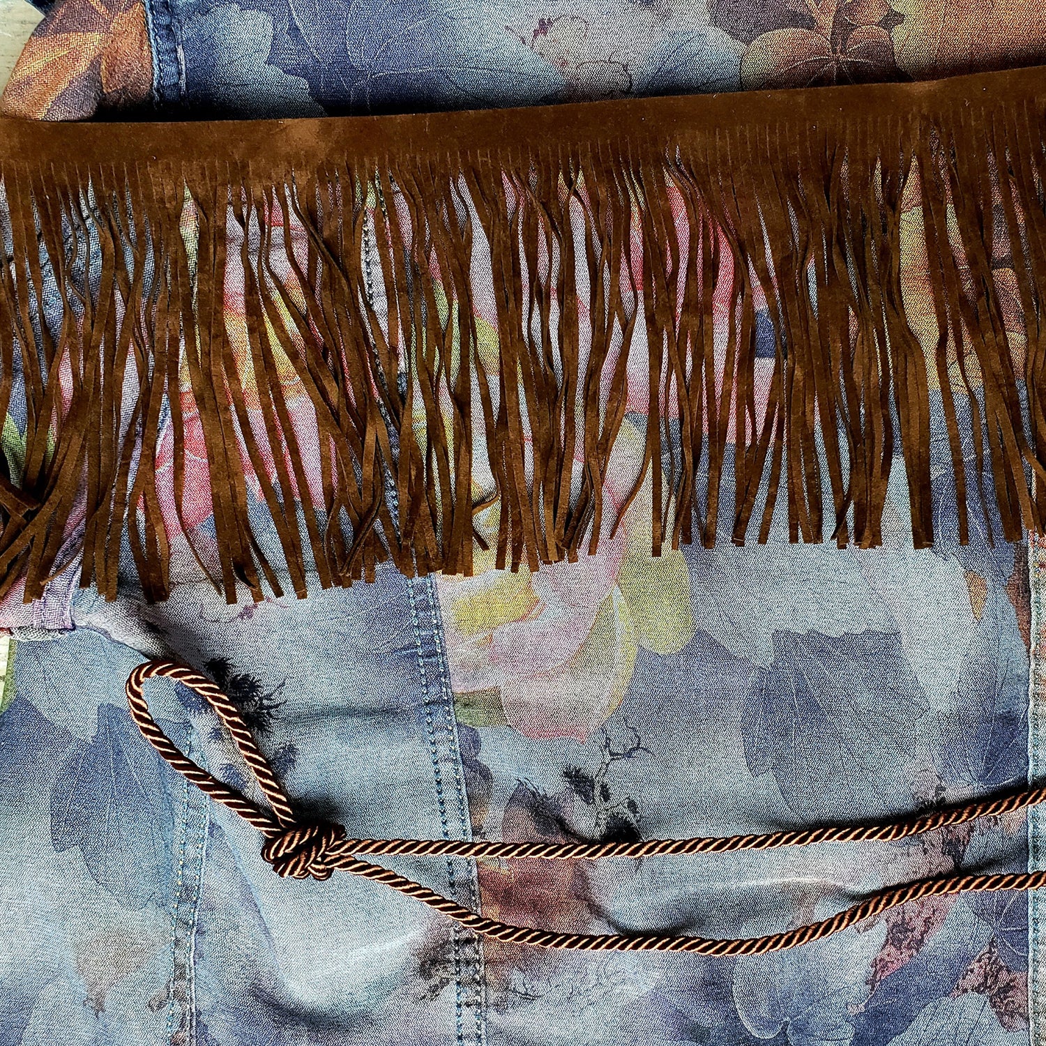 6" Faux Suede Fringe Trim (Sold by the Yard)