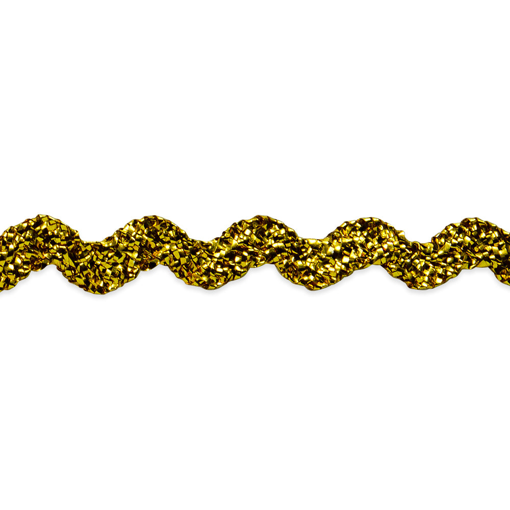 1/4" Metallic Baby Ric Rac Trim
 (Sold by the Yard)