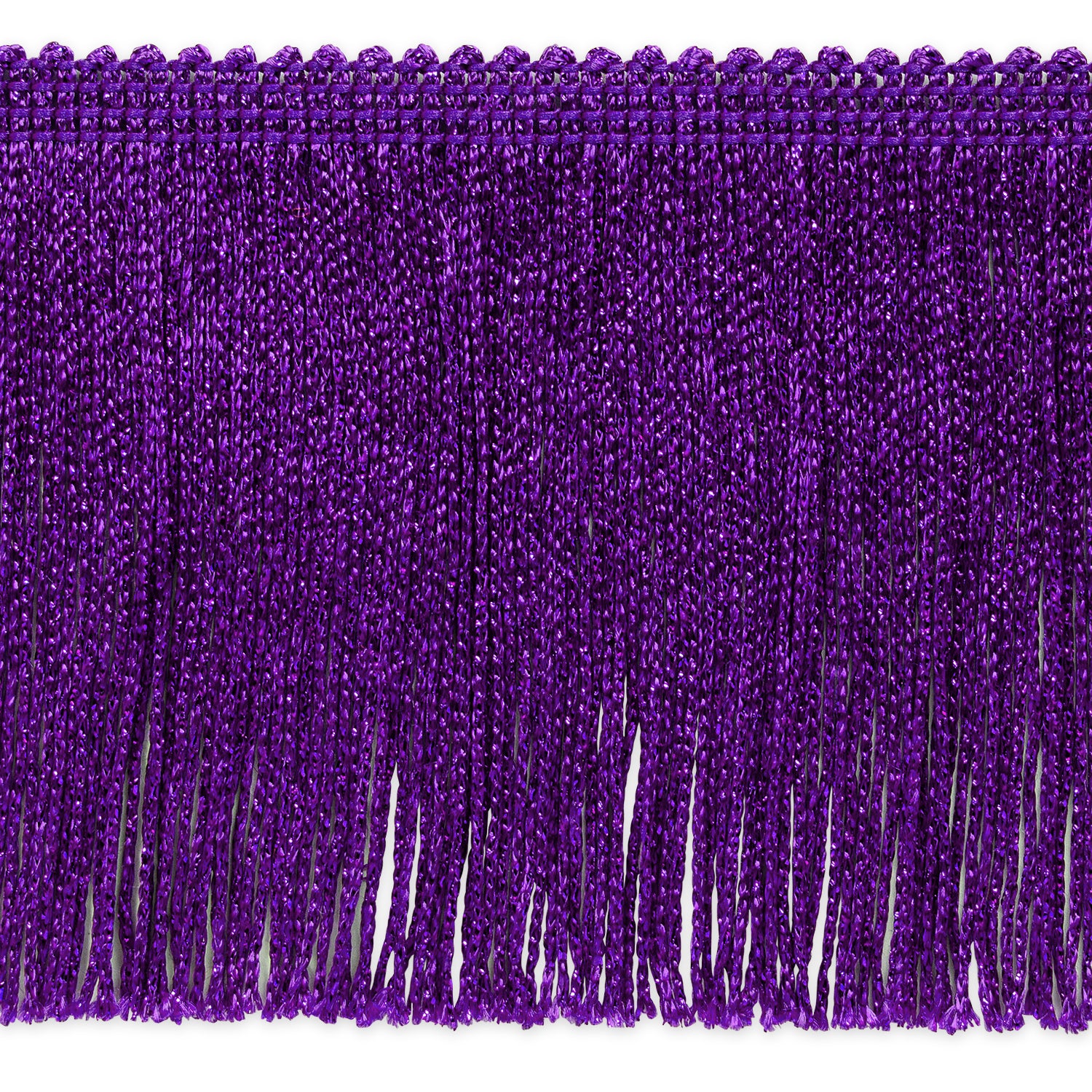 4" Metallic Chainette Fringe, Decorative, Versatile for Costumes (Sold by the Yard)