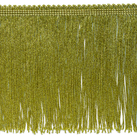 6" Metallic Chainette Fringe Trim (Sold by the Yard)