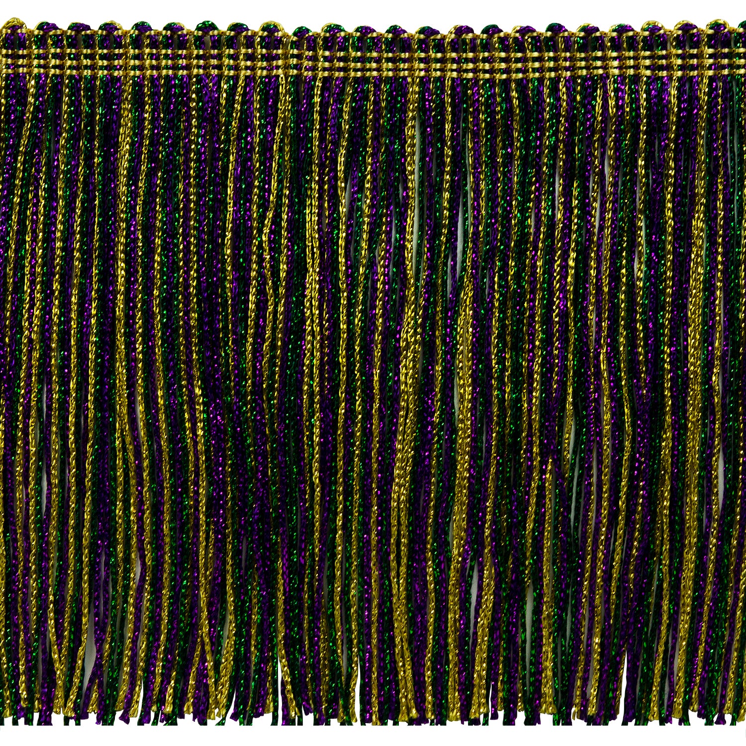 6" Metallic Chainette Fringe, Decorative, Versatile for Costumes (Sold by the Yard)