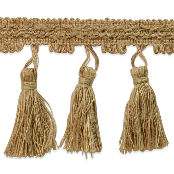 Natural Jute Tassel Trim (Sold by the Yard)