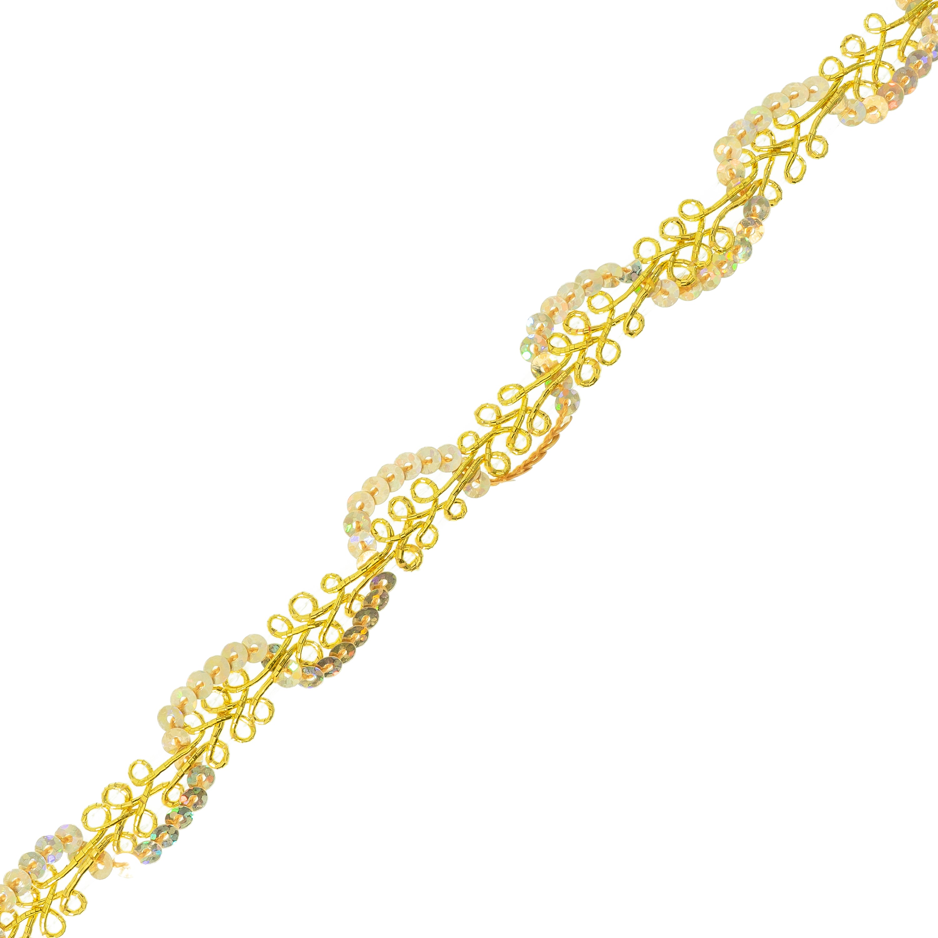 Lila Sequin Loop Braid Trim (1/2") (Sold by the Yard)