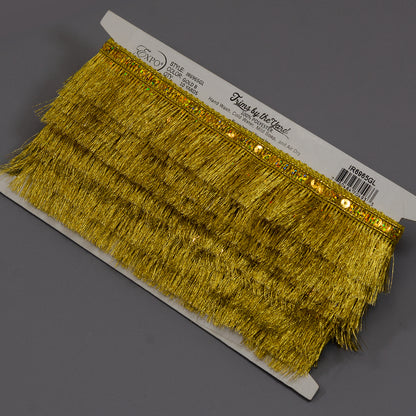 Esther Sequin Metallic Fringe Trim (Sold by the Yard)