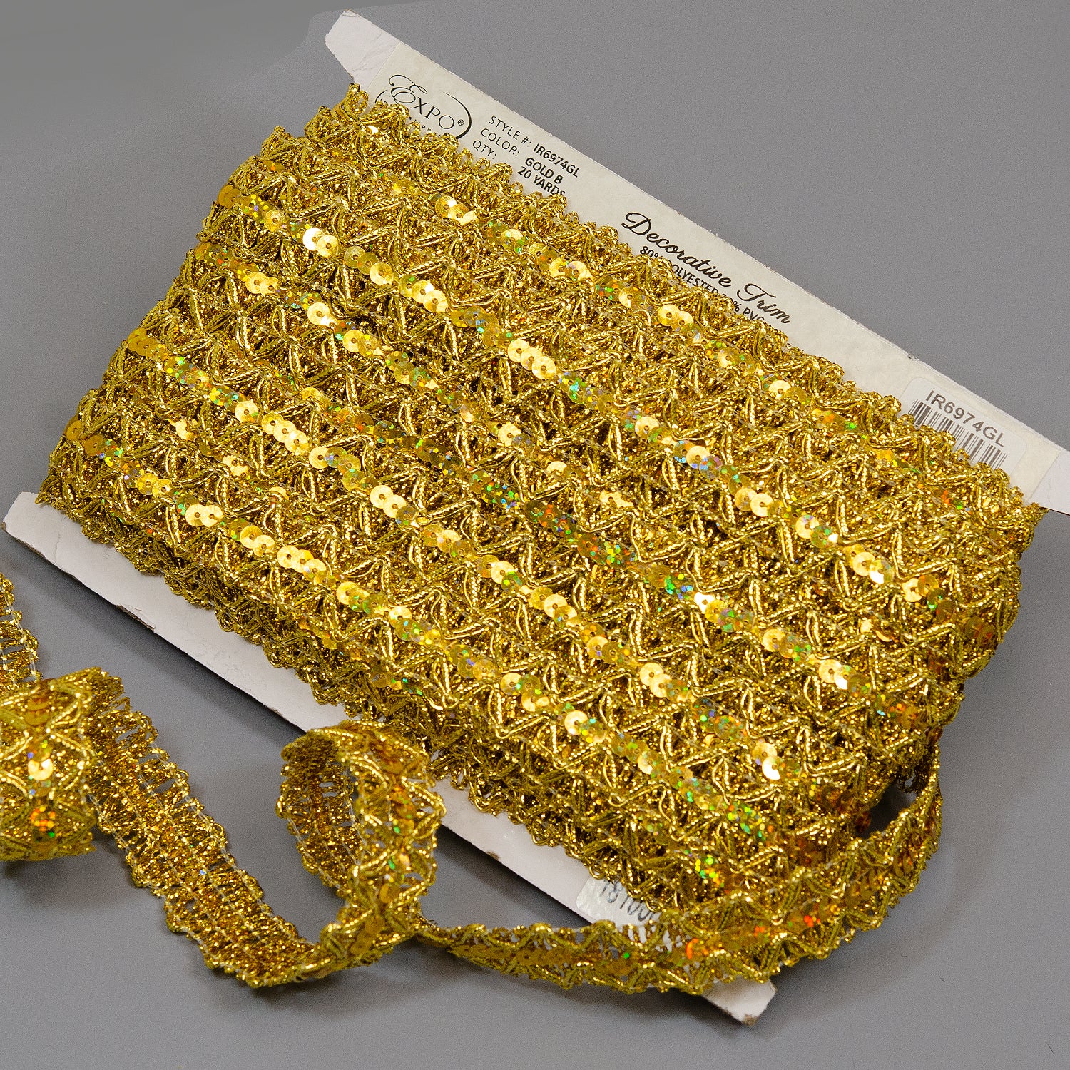 Sheba Diamond Sequin Braid Trim (Sold by the Yard)