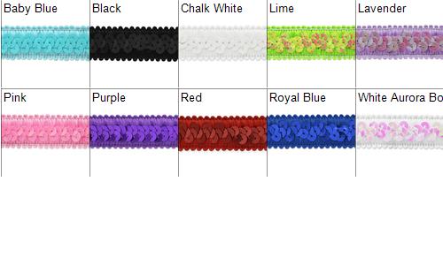 5 yards of Darcey Sequin Stretch Trim