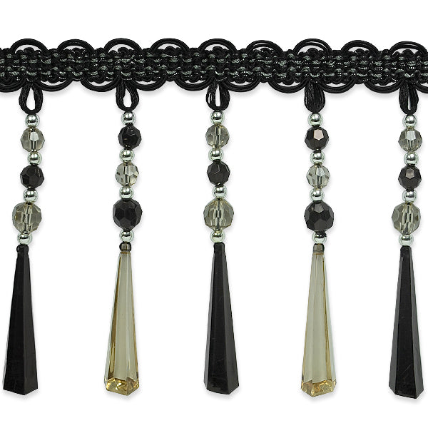 Genevieve Bead Fringe Trim (Sold by the Yard)