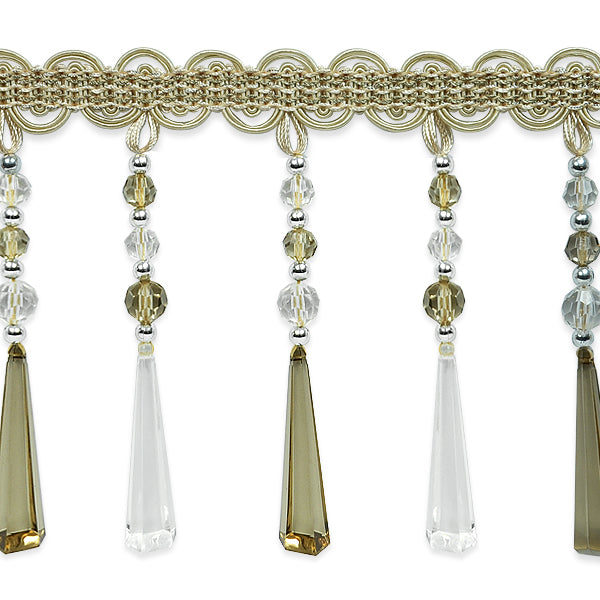 Genevieve Bead Fringe Trim (Sold by the Yard)