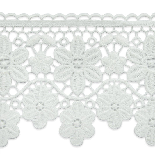 Candace 3 3/4" Daisy Chain Lace Trim (Sold by the Yard)