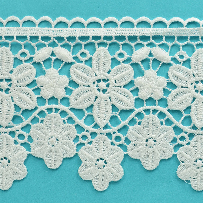 Candace 3 3/4" Daisy Chain Lace Trim (Sold by the Yard)