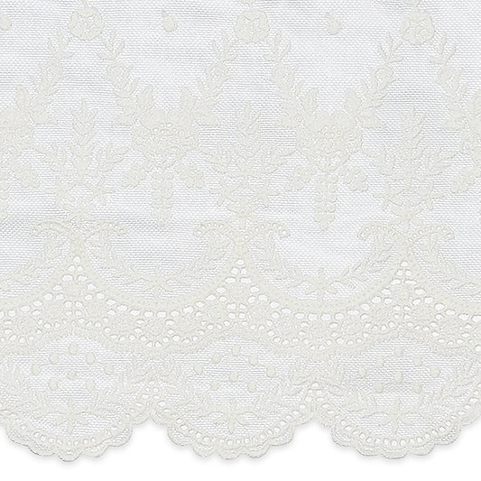 Larissa 10 1/2" Laurel Leaf Scalloped Lace Trim (Sold by the Yard)