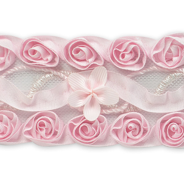 5 yards of Ribbon Rosette Rosebud Trim