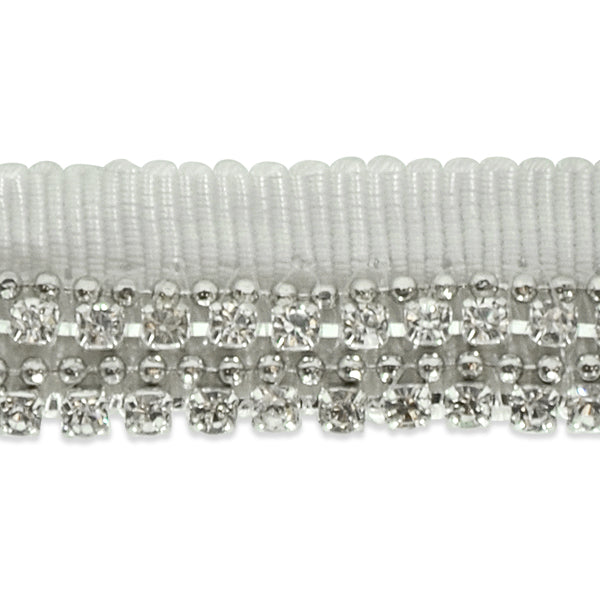 Rhinestone Lip Cord Trim    (Sold by the Yard)