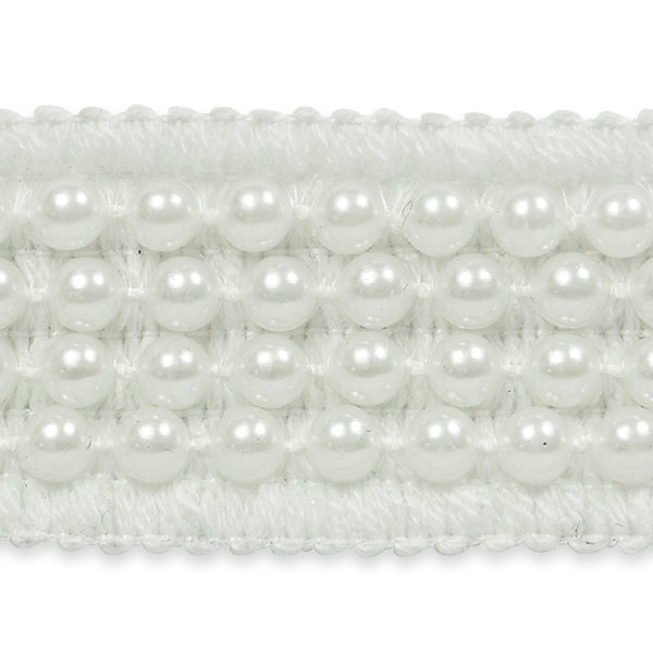 5 yards of Pearl Trim  - White