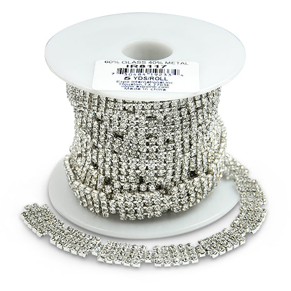 Christine Rhinestone Trim 3/8" (Sold by the Yard)