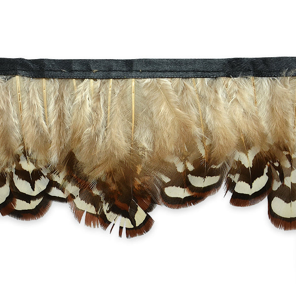 Kimberly Log Cabin Plush Feather Fringe Trim  (Sold by the Yard)