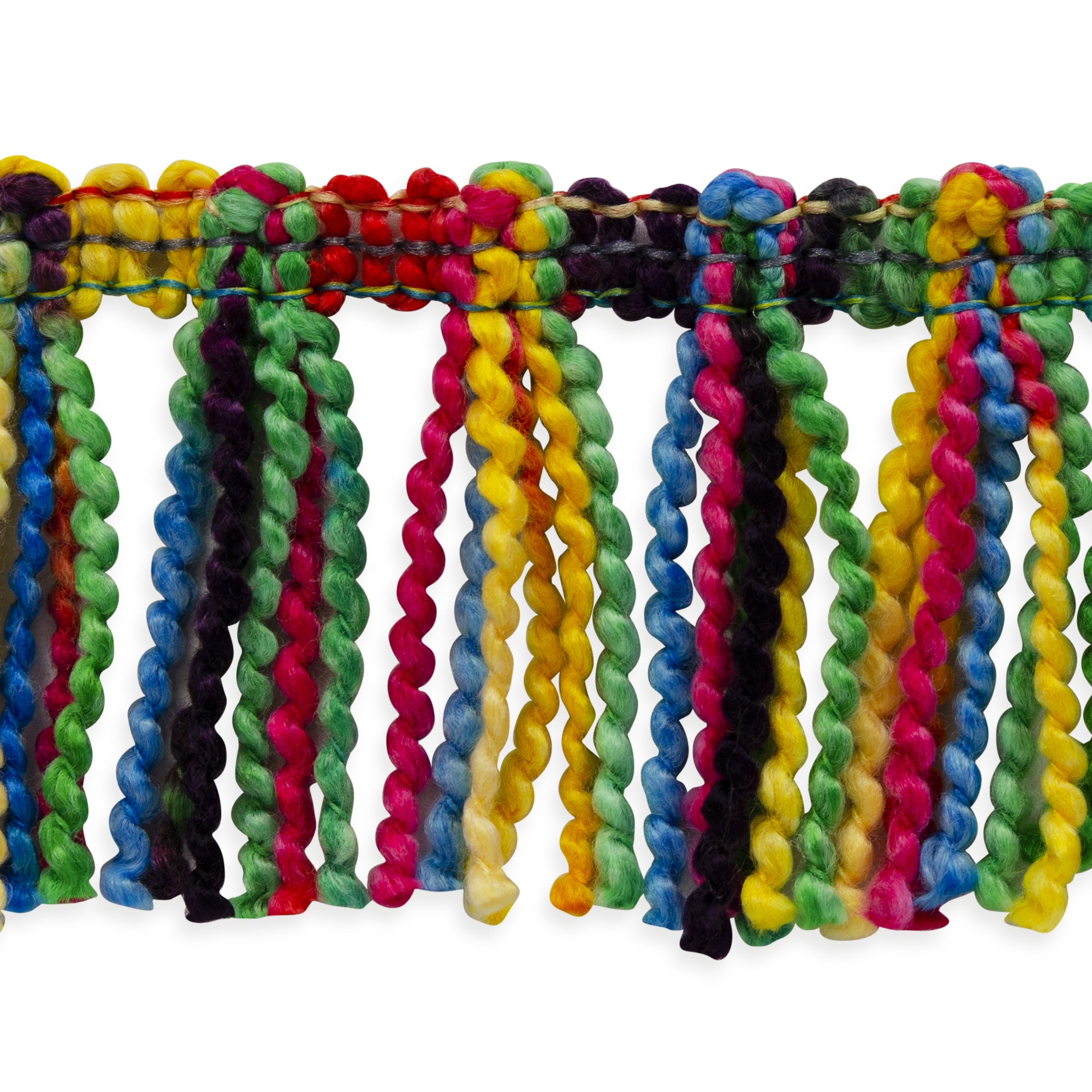 Shanti 2" Multi Color Fringe Trim  (Sold by the Yard)