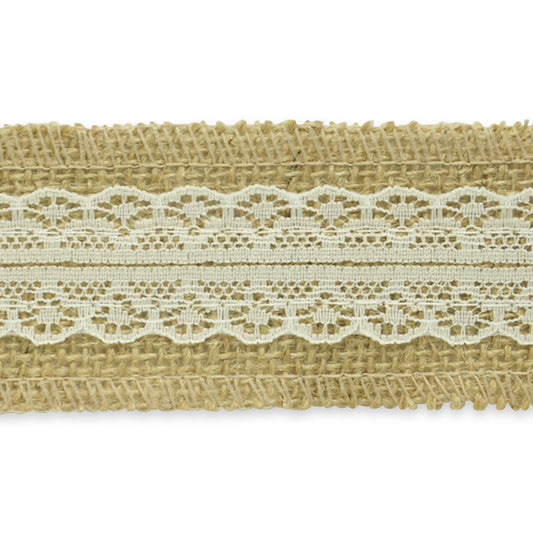 Brooke Jute Lace Trim (Sold by the Yard)