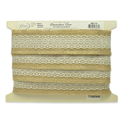 Brooke Jute Lace Trim (Sold by the Yard)