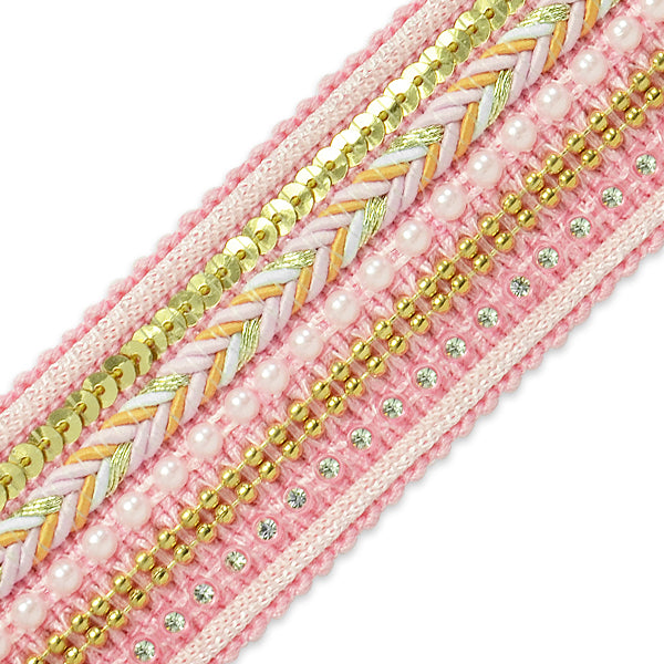 5 Yards of Tuva Woven Beaded Trim