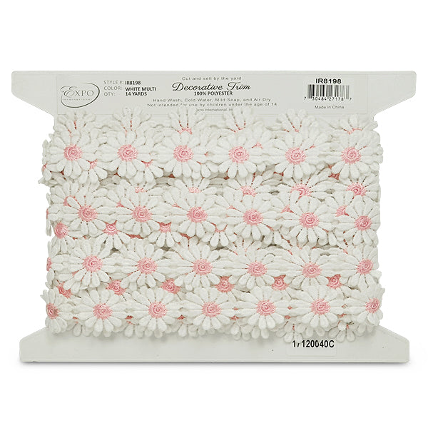 Casey Daisy Flower Trim   (Sold by the Yard)