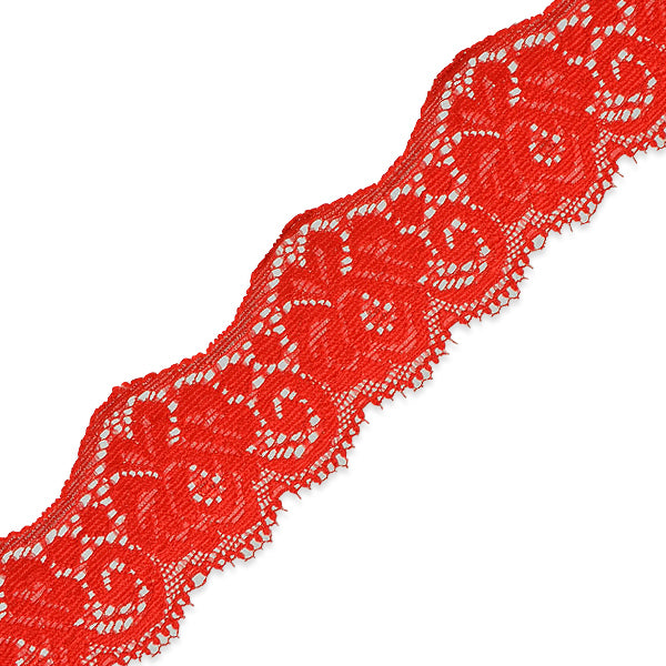 5 Yards of Samantha 1 1/2"  Stretch Raschel Lace Trim