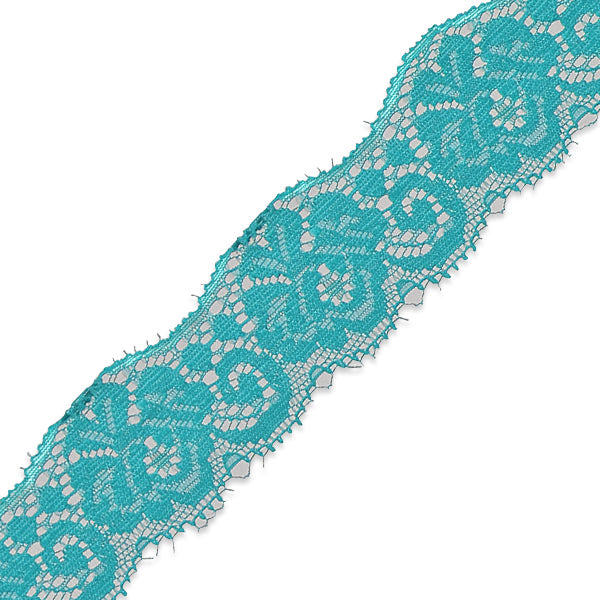 5 Yards of Samantha 1 1/2"  Stretch Raschel Lace Trim