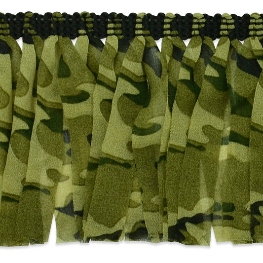 Kirk 4" Camouflage Fatigue Fringe Trim (Sold by the Yard)
