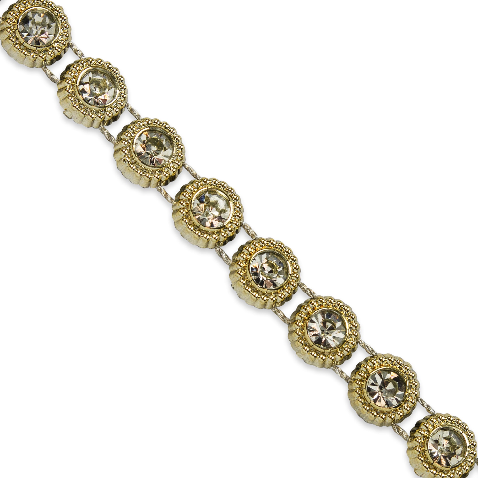 Bernadette 5/16" Round Rhinestone Trim  (Sold by the Yard)